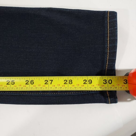 American Eagle Super Stretch Skinny Women Dark Blue Jeans Size 2Long 28x30.5 - Picture 11 of 12